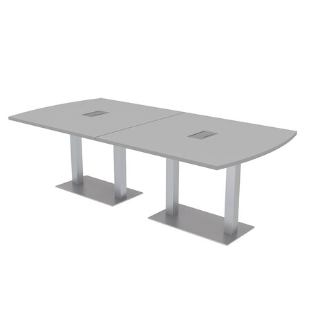 Skutchi Designs 45 in W, 96 in L, 29 in H, Engineered Wood Top, Grey HAR-AREC-46x92-DOU-ELEC-XD01